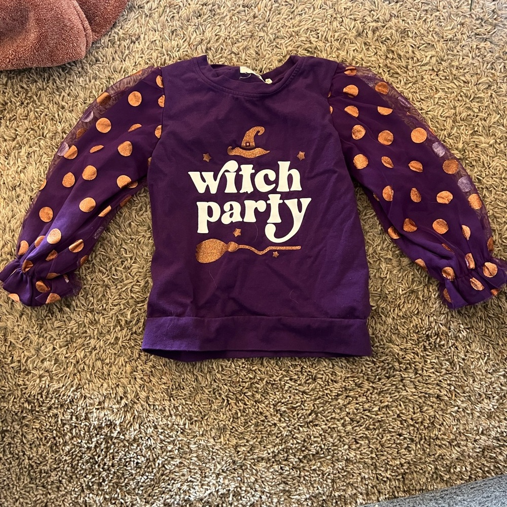 Purple Witch Party Kids' Top